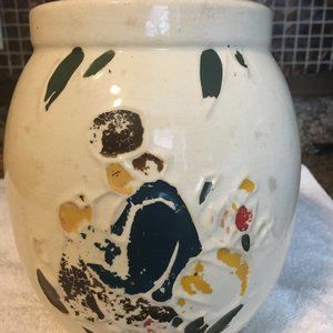 1945 MCCOY DUTCH BOY Cookie Jar Art Pottery Large